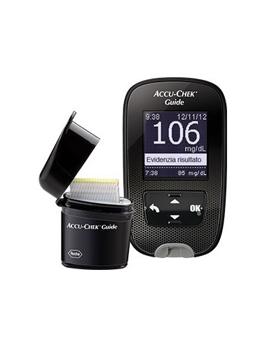 Kit Glucometro Accu-chek Guide Mg/dl + Pungidito Fastclix - Roche Diabetes Care Italy Spa