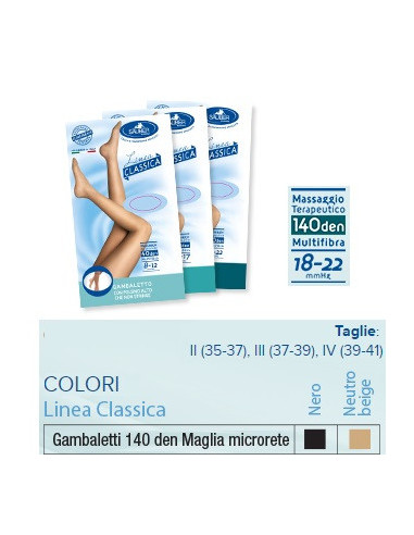 Sauber Gambaletto 140 Maglia Microrete Nero 2 Linea Classica - Desa Pharma Srl