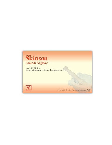 Skinsan Lavanda Vaginale 4 Flaconi 140 Ml + 4 Cannule Vaginali Monouso In Blister - Abbate Gualtiero Srl