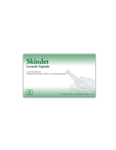 Skindet Lavanda Vaginale 4 Flaconi 140 Ml + 4 Cannule Monouso In Blister - Abbate Gualtiero Srl
