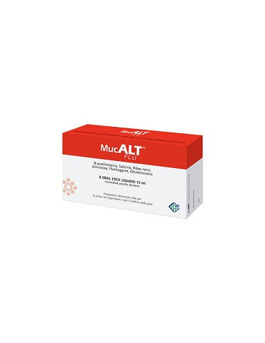 Mucalt Flu 8 Oral Stick Monodose