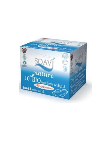 Soavi Assorbenti Bio Ali Notte - Farmac-zabban Spa
