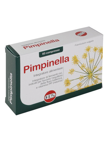 Pimpinella Integratore Alimentare Per Apparato Digerente 60compresse Scatola 48 G - Kos Srl
