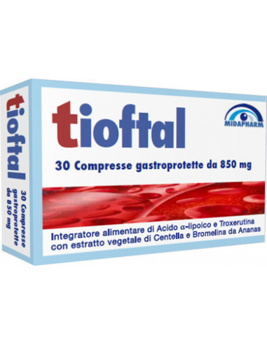 Tioftal 30 Compresse Gastroprotette - Midapharm Italia Srl