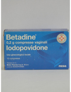 Betadine 10 Cpr Vag 200 Mg