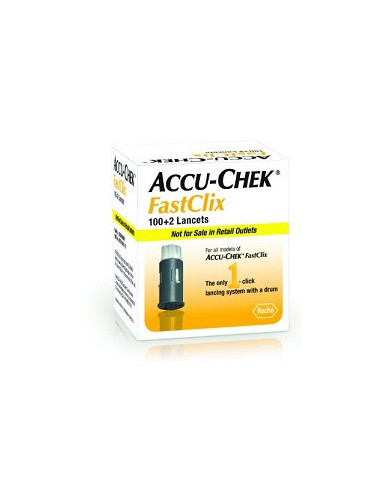 Lancette Pungidito Accu-chek Fastclix 100 + 2 Pezzi - Roche Diabetes Care Italy Spa
