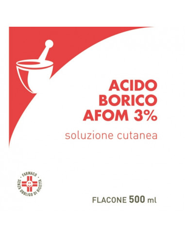Acido Borico (afom) Soluz U.e. 500 Ml 3%