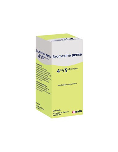 Bromexina (pensa)*sciroppo 250 Ml 4 Mg/5 Ml - Pensa Pharma Spa
