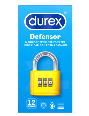 Profilattico Durex Defensor 12 Pezzi - Reckitt Benckiser H.(it.) Spa