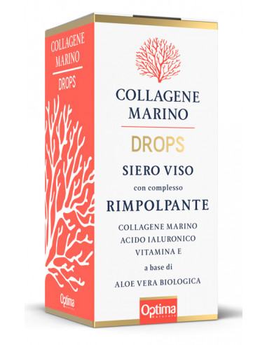 Collagene Marino Drops Siero Viso Rimpolpante 30 Ml - Optima Naturals Srl