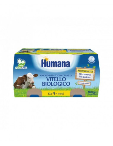 HUMANA OMOGENEIZZATO VITELLO BIO 2 X...