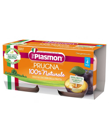 Plasmon Omogeneizzato Prugna 2 X 80 G