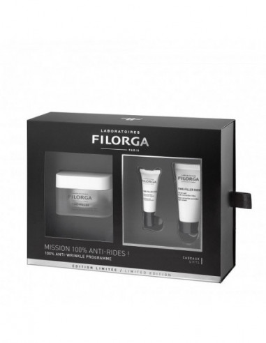 Filorga Basic Coffret Time 2020 1 Time Filler 50 Ml + 1 Timefiller Eyes 4 Ml + 1 Time Filler Night 15 Ml - Laboratoires Filorga C.italia