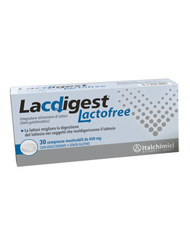 Lacdigest Lactofree 30 Compresse Masticabili - Italchimici Spa