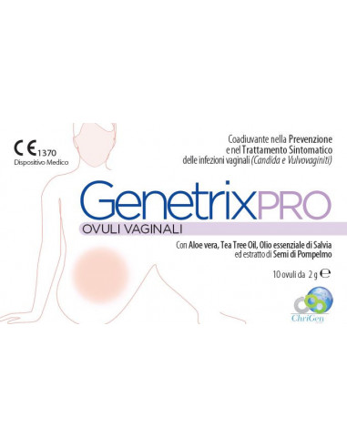 Genetrix Pro 10 Ovuli Vaginali 2 G