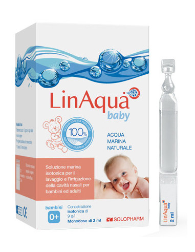 Soluzione Isotonica Per Lavaggi Nasali Linaqua Baby 30 Flaconcini Monodose 2ml