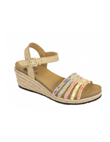 Calzatura Lodoletta Suede Womens Sand/multi 39 Tomaia Pellescamosciata+tessuto Fodera Tomaia Microfibra Sottopiede Microfibra Ev