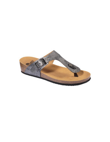 Scarpa Gandia Synthetic Antiqued Laminated W Silver Tomaia In Similpelle Laminata Effetto Vintage Fodera In Microfibra Sottopied