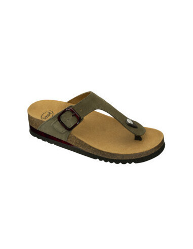 Ilary Flip-flop Suede W Oliva 38