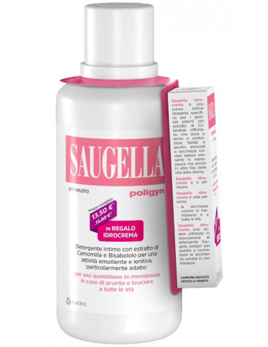 Saugella Poligyn 500ml + Saugella Idrocrema 10ml In Regalo - Meda Pharma Spa