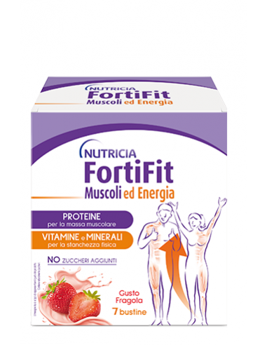 Fortifit Muscoli&energia Fragola 7 Bustine