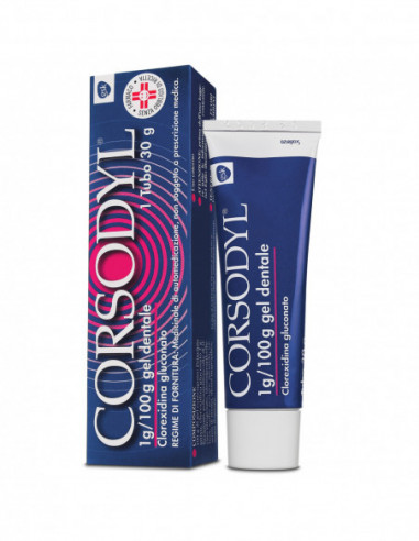 Corsodyl Gel Dentale Tubo 30 G 1 G/100 G