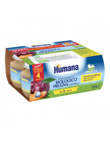 HUMANA OMOGENEIZZATO PRUGNA BIO 4 X...