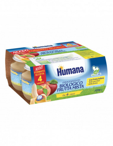 Humana Omogeneizzato Frutta Bio 4 X...