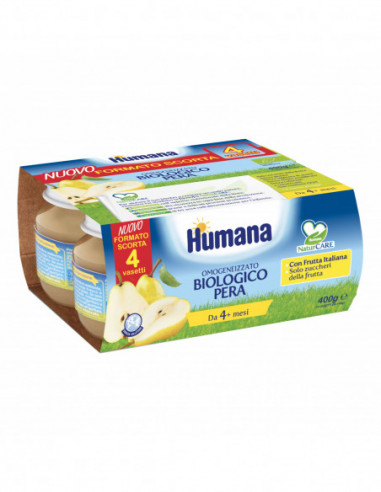 Humana Omogeneizzato Pera Bio 4 X 100 G