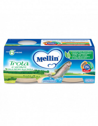 Mellin Omogeneizzato Trota 2 X 80 G