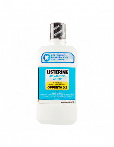 Listerine Advance White 500 Ml X 2 Pezzi