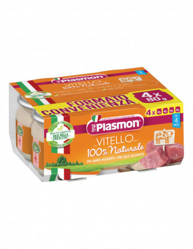 Plasmon Omogeneizzato Vitello 4 X 80 G