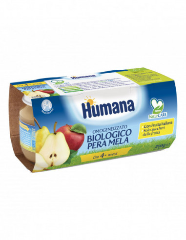 Humana Omogeneizzato Mela/pera Bio 2...
