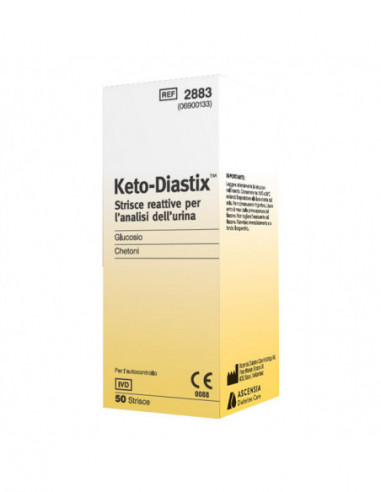 Strisce Misurazione Glicosuria E Chetonuria Ketodiastix 50 Pezzi - Ascensia Diabetes Care Italy