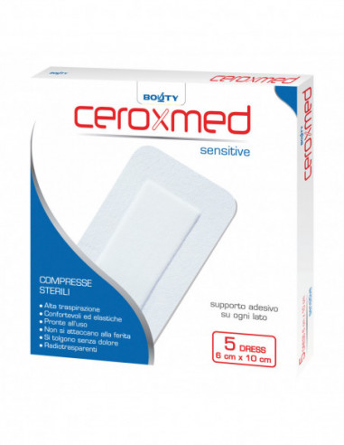 Ceroxmed Dress Sensitive Misura 6x10 Cm 5 Pezzi
