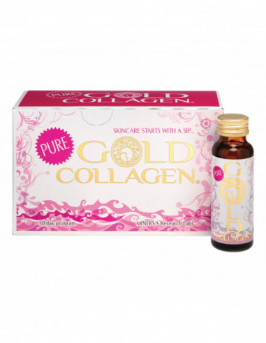 Gold Collagen Pure 10 Flaconi 50 Ml - Minerva Research Labs