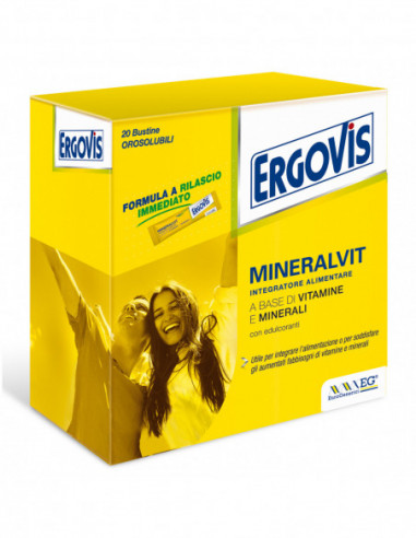 Ergovis Mineralvit 20 Buste Orosolubili 30 G - Eg Spa