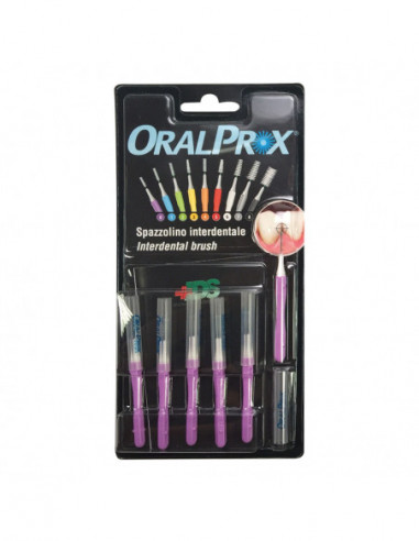 Oralprox Blister Da 6 Spazzolini Interdentali Misura 0 Colore Viola - Ids Spa