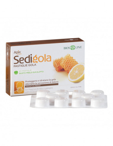 Apix Propoli Sedigola Miele Eucalipto 20 Pastiglie - Bios Line Spa