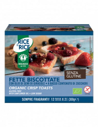 Rice&rice Fette Biscottate Con Olio Di Semi Di Girasole 300g - Probios Srl
