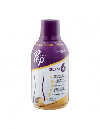 Ultra Pep Slim 6 Ananas 500 Ml Con Edulcorante - Bios Line Spa