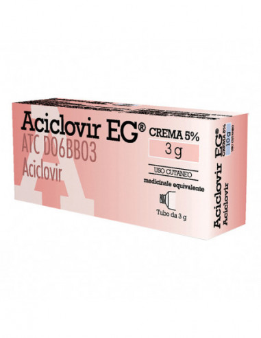 Aciclovir (eg) Crema Derm 3 G 5%