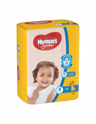 Pannolino Huggies Unistar Maxi 4 7/18 Kg 18 Pezzi - Kimberly Clark Italia