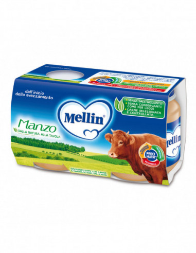 Mellin Omogeneizzato Manzo 2x120 G