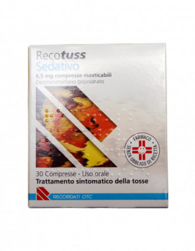 Recotuss Sedativo*30 Cpr Mast 6,5 Mg - Recordati Spa