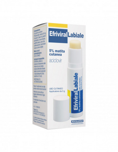 Efriviral Labiale Matita Cutanea 3 G...