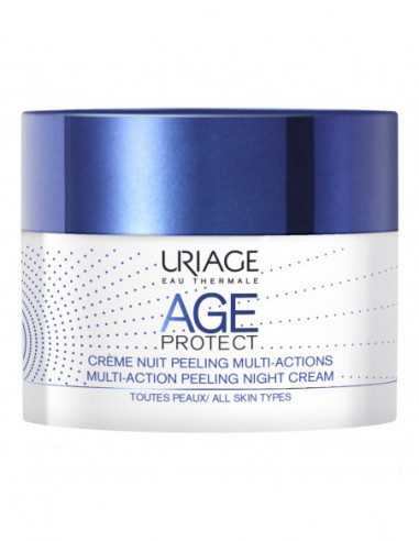 Age Protect Crema Notte Peeling Multi Azione 50 Ml - Uriage Laboratoires Dermatolog