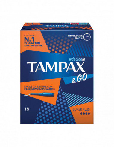 Tampax &go Assorbente Interno Super Plus 18 Pezzi - Fater Spa