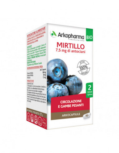 Arkocapsule Mirtillo Bio 40 Capsule - Arkofarm Srl