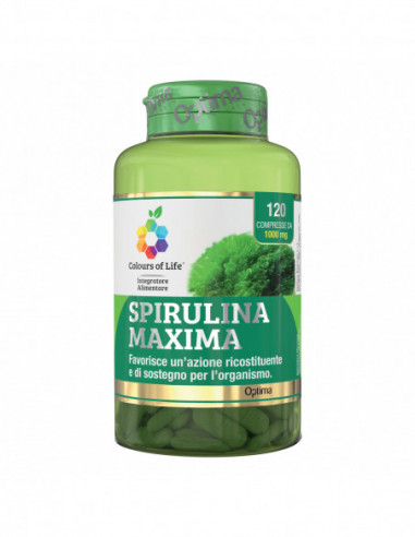 Colours Of Life Spirulina Maxima 120 Compresse - Optima Naturals Srl